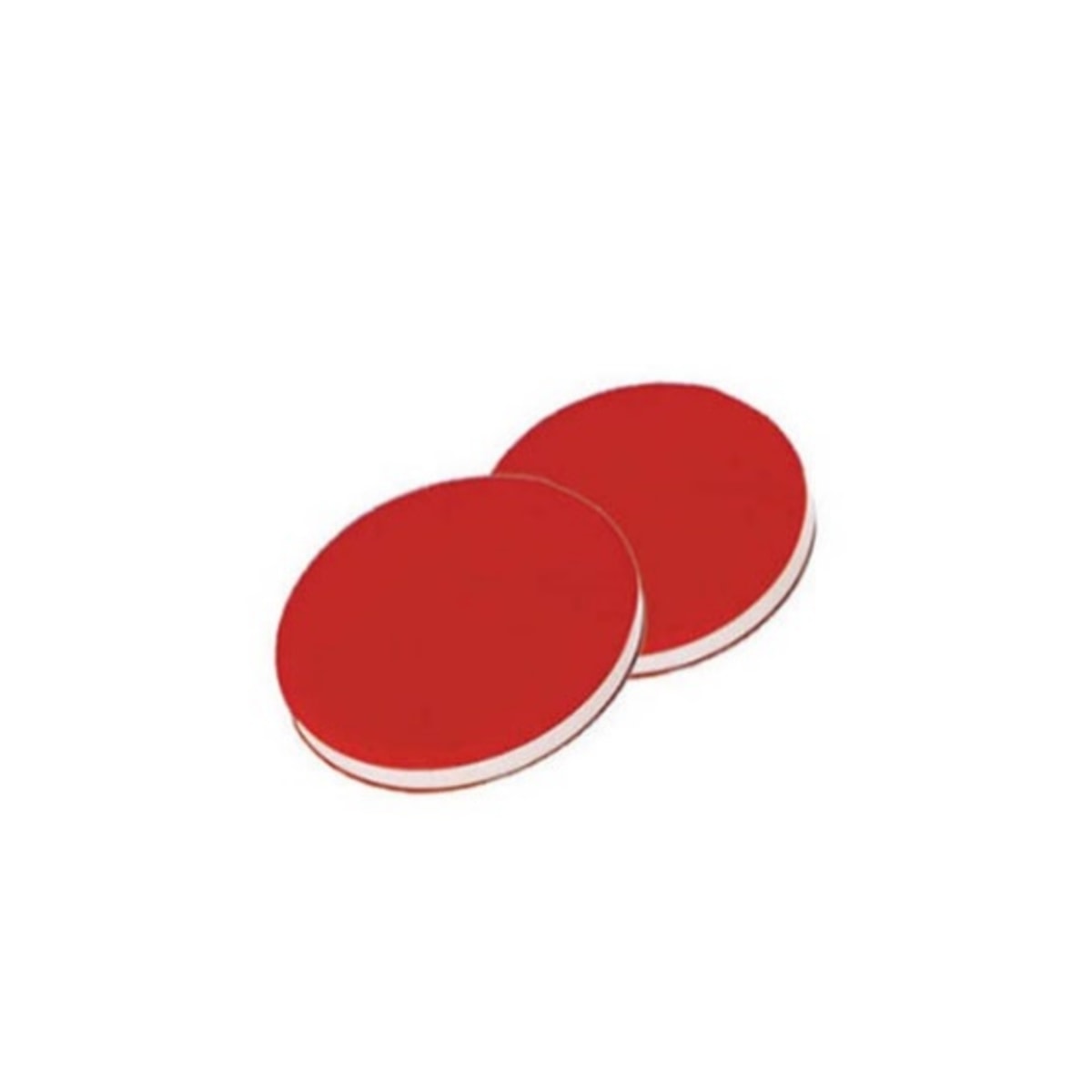 Septa, Red PTFE/white Silicone/red PTFE septa 8.79*1mm temperature resistant -60°C-200°C