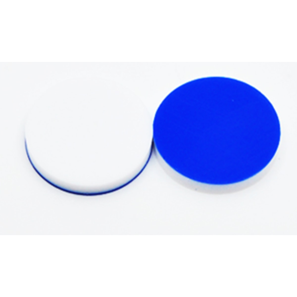 Septas, 9mm, Blue PTFE/White Silicone, 1.5mm, preslit